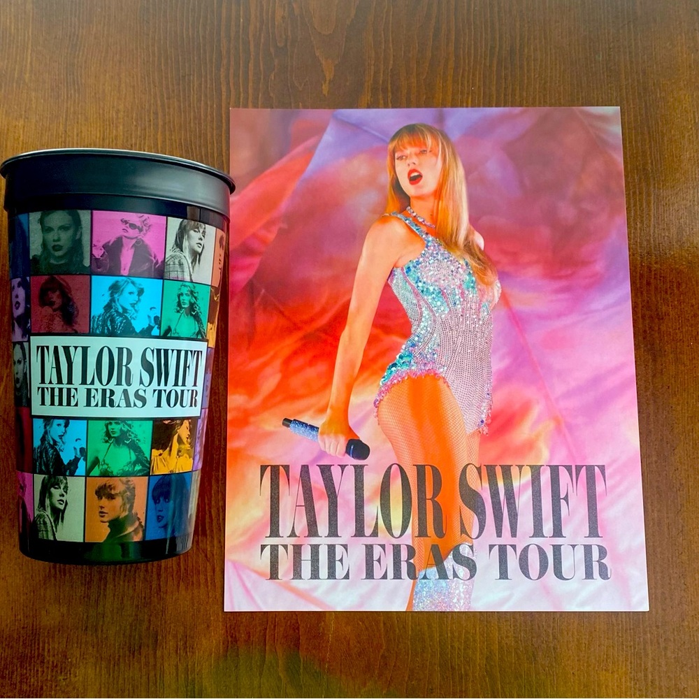 Taylor swift poster and cup